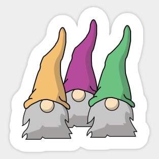 Minimalist Scandinavian Gnomes - Small Sticker